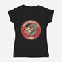 Emotional Support Punch-Womens-V-Neck-Tee-turborat14