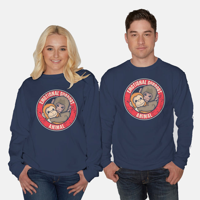 Emotional Support Punch-Unisex-Crew Neck-Sweatshirt-turborat14
