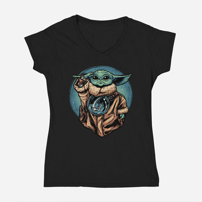Salute Of The Apprentice-Womens-V-Neck-Tee-glitchygorilla