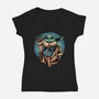 Salute Of The Apprentice-Womens-V-Neck-Tee-glitchygorilla