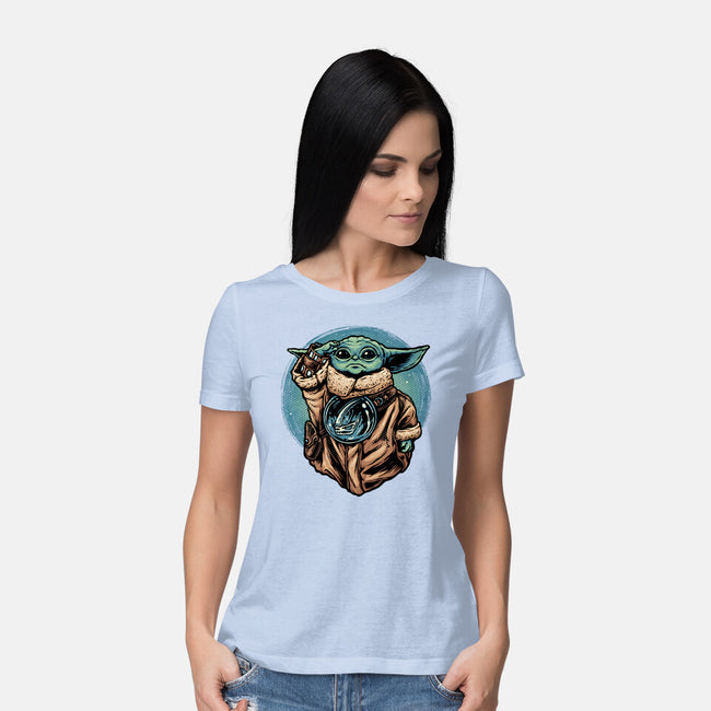 Salute Of The Apprentice-Womens-Basic-Tee-glitchygorilla