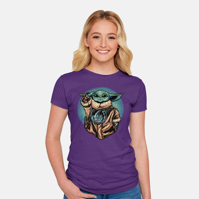 Salute Of The Apprentice-Womens-Fitted-Tee-glitchygorilla