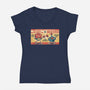Ultimate Gaming Battle-Womens-V-Neck-Tee-JCMaziu