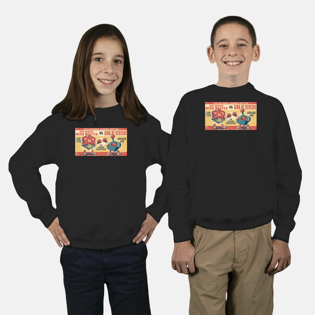 Ultimate Gaming Battle-Youth-Crew Neck-Sweatshirt-JCMaziu