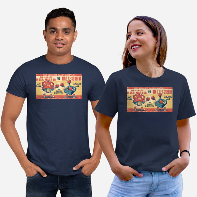 Ultimate Gaming Battle-Unisex-Basic-Tee-JCMaziu