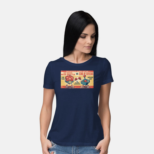 Ultimate Gaming Battle-Womens-Basic-Tee-JCMaziu