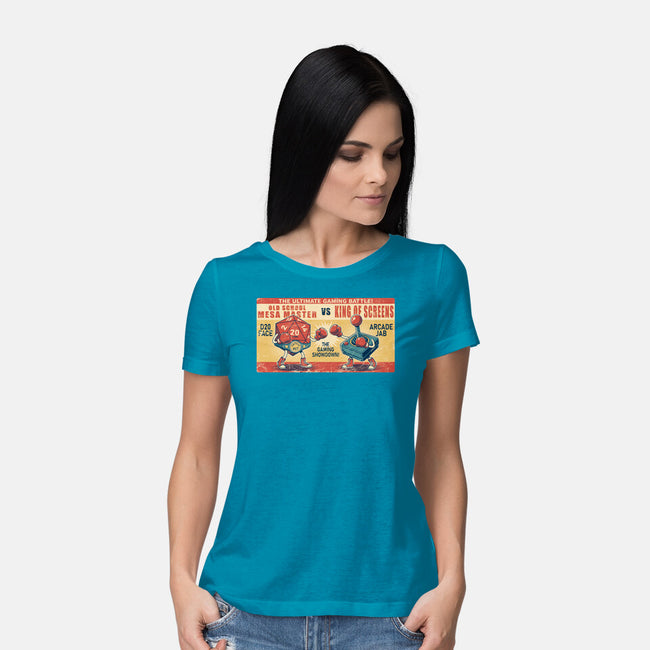 Ultimate Gaming Battle-Womens-Basic-Tee-JCMaziu
