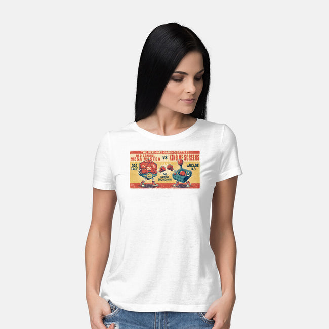 Ultimate Gaming Battle-Womens-Basic-Tee-JCMaziu