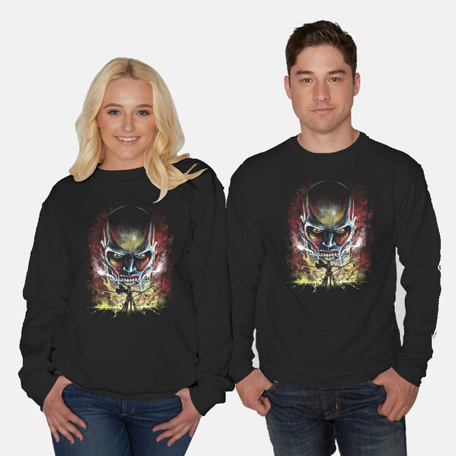 Colossal-Unisex-Crew Neck-Sweatshirt-zascanauta