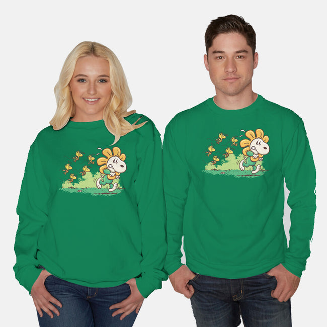 Spring Attack-Unisex-Crew Neck-Sweatshirt-Popnotic