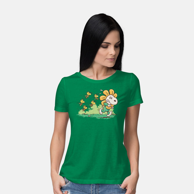 Spring Attack-Womens-Basic-Tee-Popnotic