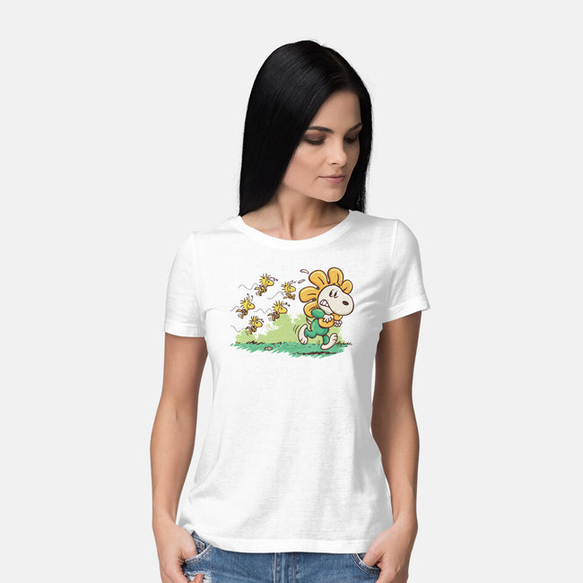 Spring Attack-Womens-Basic-Tee-Popnotic