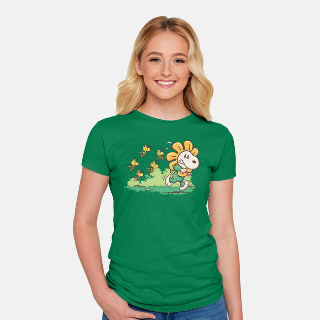 Spring Attack-Womens-Fitted-Tee-Popnotic