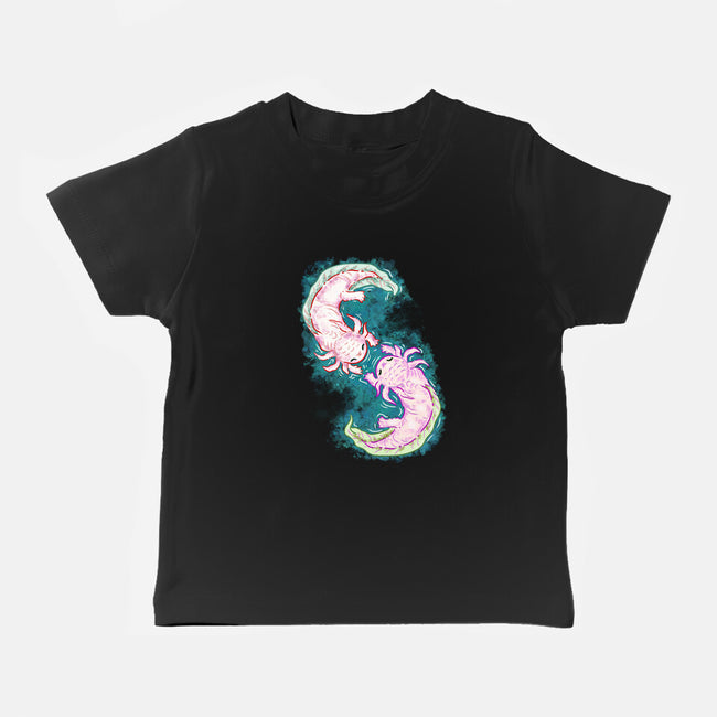 Axolotl Dance-Baby-Basic-Tee-nickzzarto