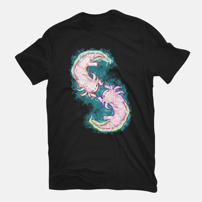 Axolotl Dance-Mens-Basic-Tee-nickzzarto