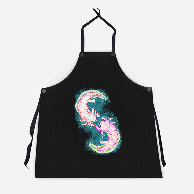 Axolotl Dance-Unisex-Kitchen-Apron-nickzzarto