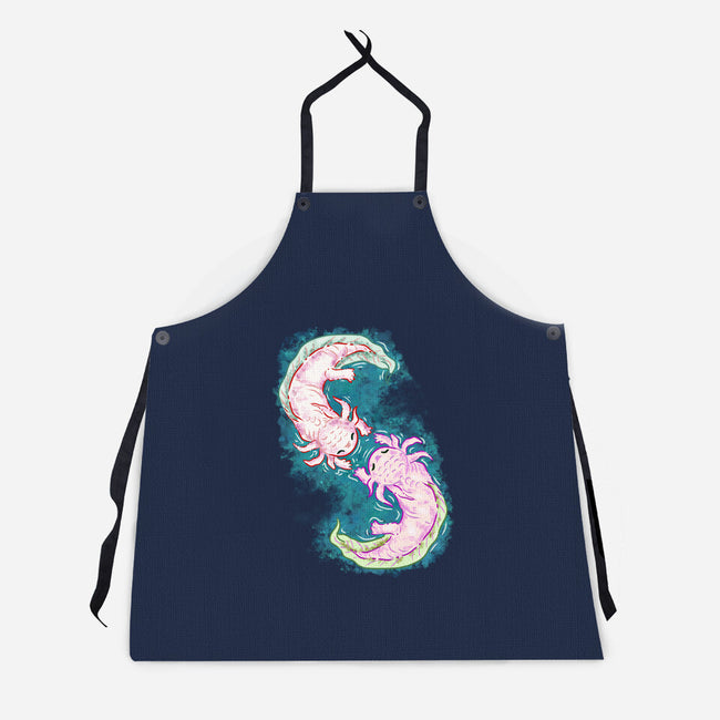 Axolotl Dance-Unisex-Kitchen-Apron-nickzzarto