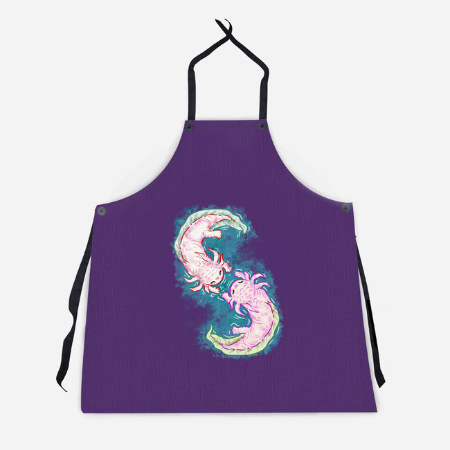 Axolotl Dance-Unisex-Kitchen-Apron-nickzzarto