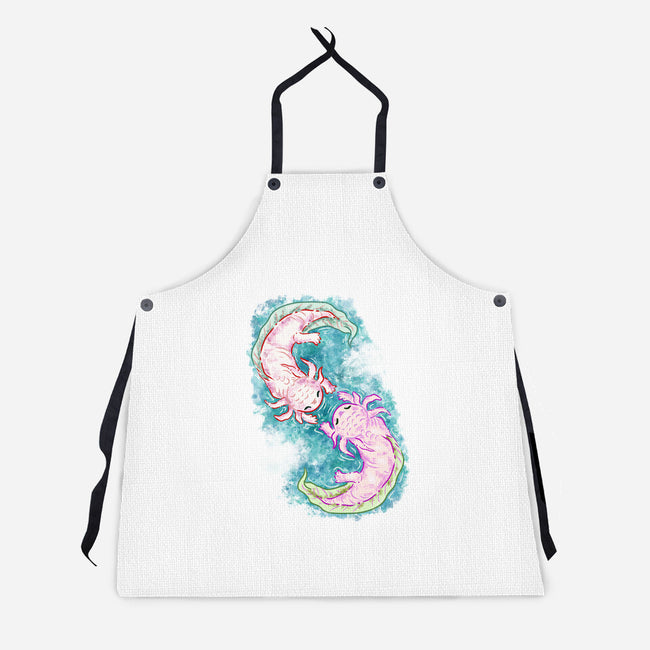 Axolotl Dance-Unisex-Kitchen-Apron-nickzzarto