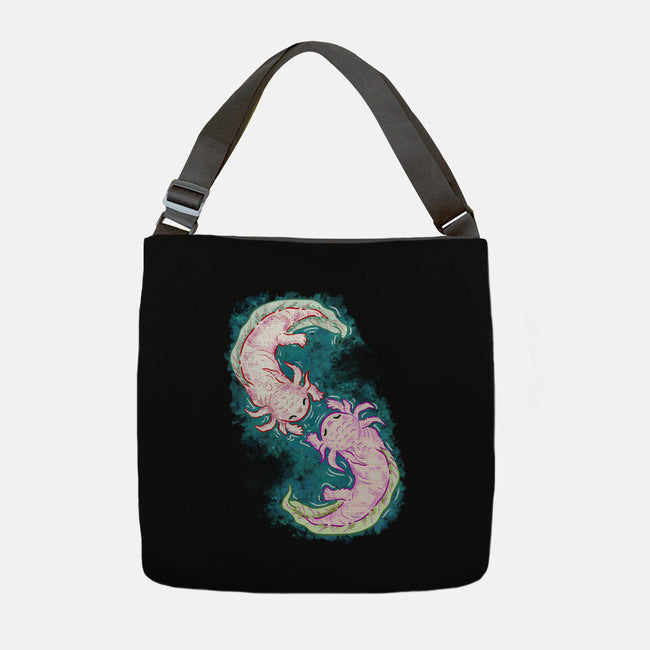 Axolotl Dance-None-Adjustable Tote-Bag-nickzzarto