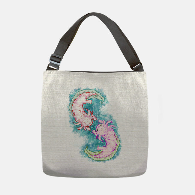 Axolotl Dance-None-Adjustable Tote-Bag-nickzzarto