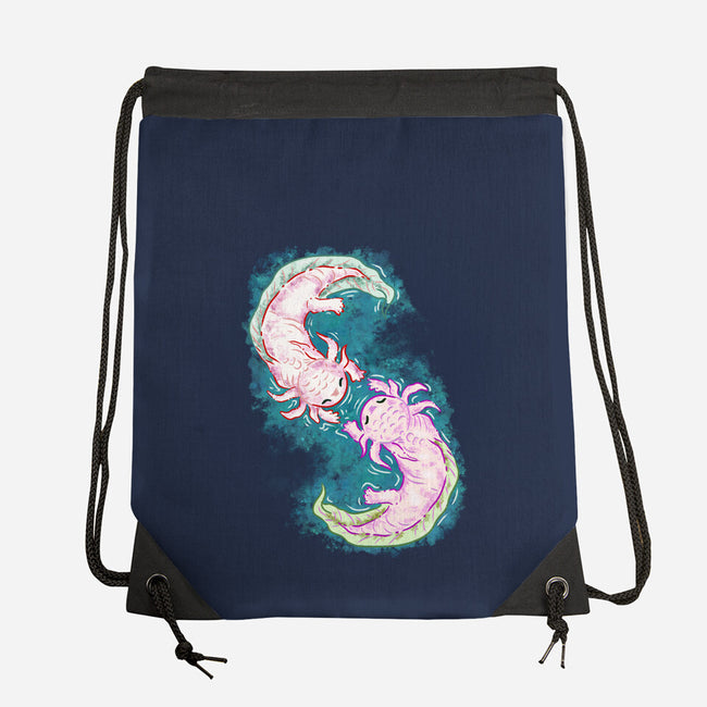 Axolotl Dance-None-Drawstring-Bag-nickzzarto