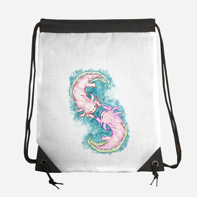 Axolotl Dance-None-Drawstring-Bag-nickzzarto