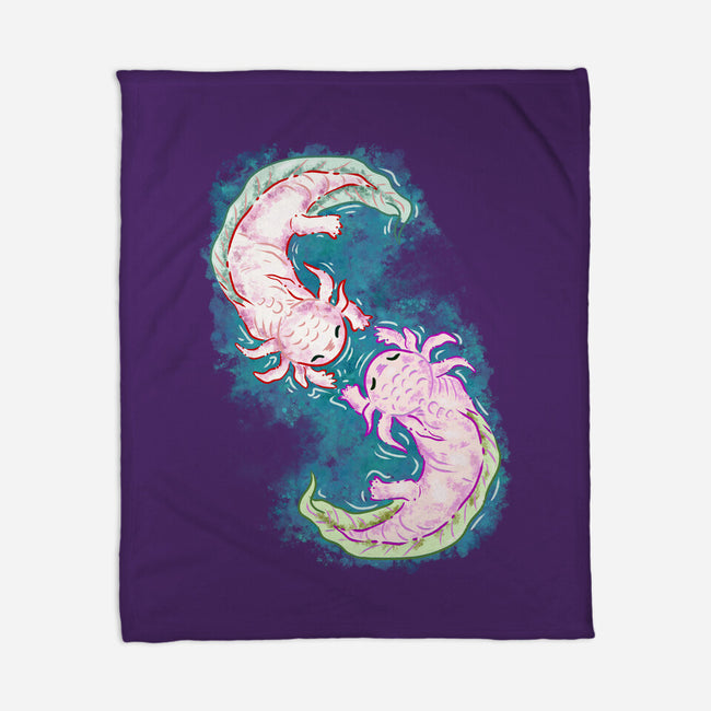 Axolotl Dance-None-Fleece-Blanket-nickzzarto