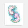 Axolotl Dance-None-Stretched-Canvas-nickzzarto
