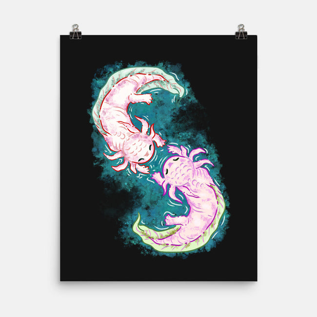 Axolotl Dance-None-Matte-Poster-nickzzarto