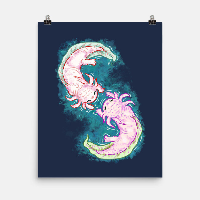 Axolotl Dance-None-Matte-Poster-nickzzarto