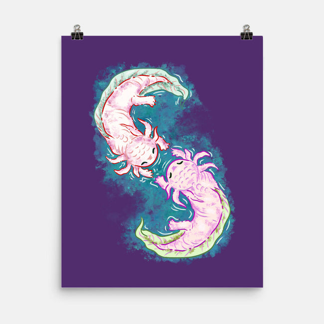 Axolotl Dance-None-Matte-Poster-nickzzarto