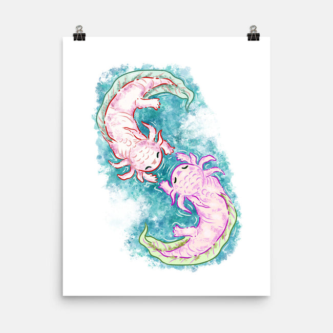 Axolotl Dance-None-Matte-Poster-nickzzarto