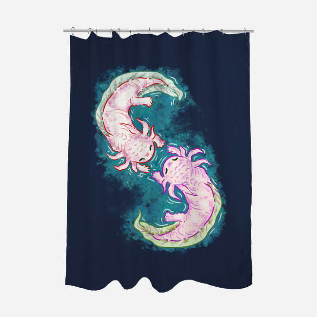 Axolotl Dance-None-Polyester-Shower Curtain-nickzzarto