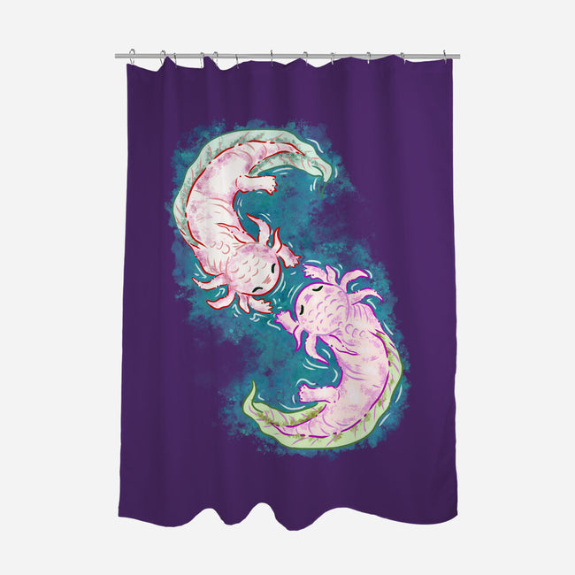 Axolotl Dance-None-Polyester-Shower Curtain-nickzzarto