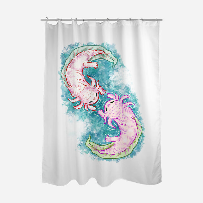 Axolotl Dance-None-Polyester-Shower Curtain-nickzzarto