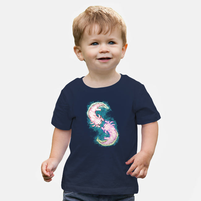 Axolotl Dance-Baby-Basic-Tee-nickzzarto