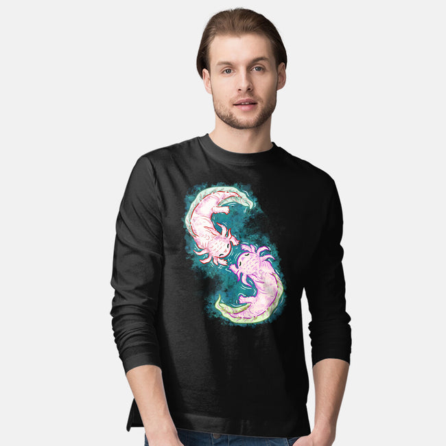 Axolotl Dance-Mens-Long Sleeved-Tee-nickzzarto
