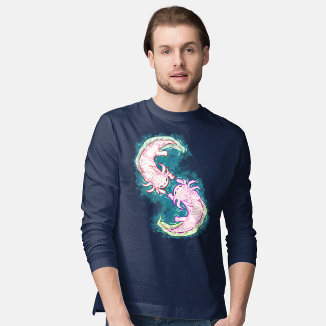Axolotl Dance-Mens-Long Sleeved-Tee-nickzzarto