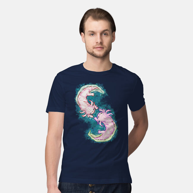 Axolotl Dance-Mens-Premium-Tee-nickzzarto