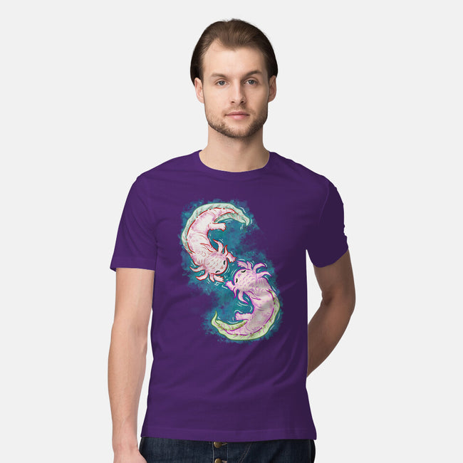 Axolotl Dance-Mens-Premium-Tee-nickzzarto