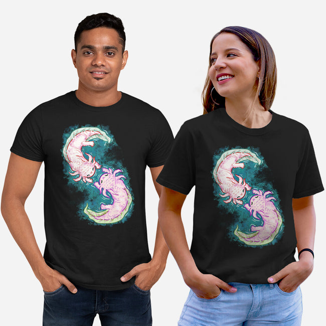 Axolotl Dance-Unisex-Basic-Tee-nickzzarto