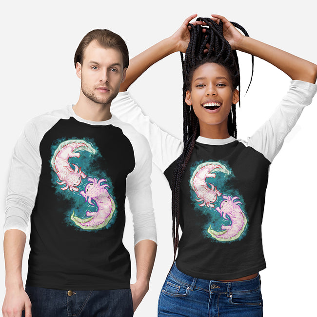 Axolotl Dance-Unisex-Baseball-Tee-nickzzarto
