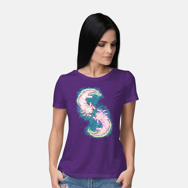 Axolotl Dance-Womens-Basic-Tee-nickzzarto