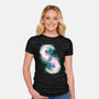 Axolotl Dance-Womens-Fitted-Tee-nickzzarto