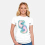 Axolotl Dance-Womens-Fitted-Tee-nickzzarto