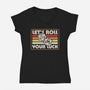 RPG Vintage Roll For Luck-Womens-V-Neck-Tee-Studio Mootant