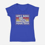RPG Vintage Roll For Luck-Womens-V-Neck-Tee-Studio Mootant