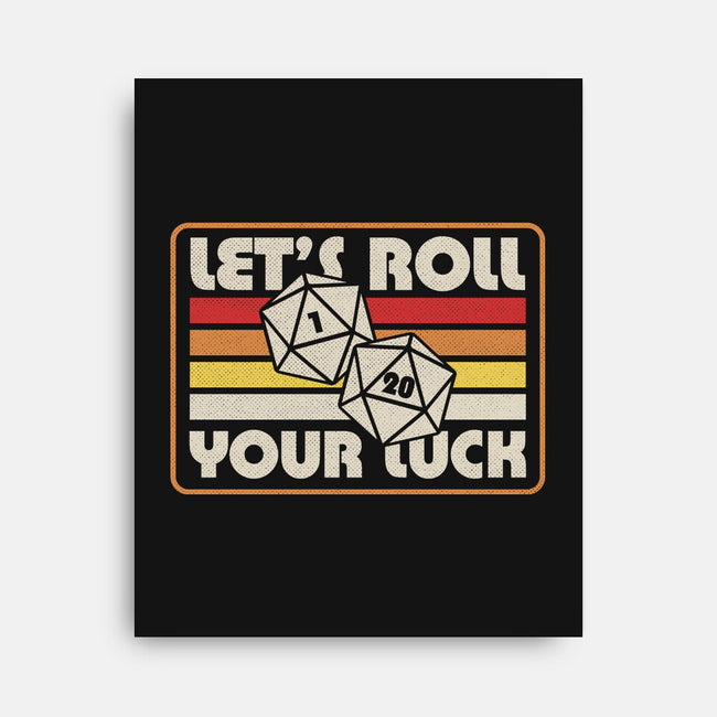 RPG Vintage Roll For Luck-None-Stretched-Canvas-Studio Mootant