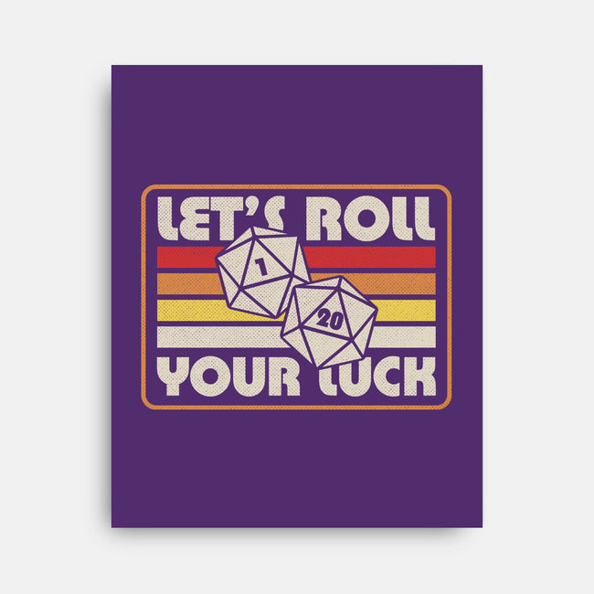 RPG Vintage Roll For Luck-None-Stretched-Canvas-Studio Mootant